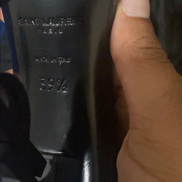 YSL Opyum heel sandals - matte black - Picture 6 of 8